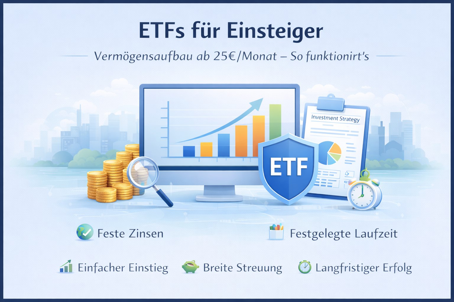 ETFs für Einsteiger - Vermögensaufbau ab 25€/Monat